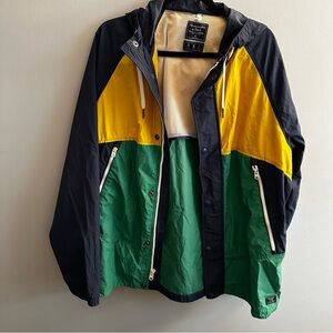 Abercrombie & Fitch Men’s Colorblock Windbreaker Size XL Y2K